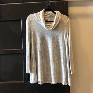 Gray cowl neck tunic